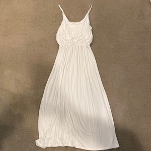 XL long white summer dress